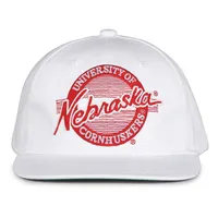  Huskers | Nebraska Retro Circle Adjustable Flatbill Hat | Alumni Hall