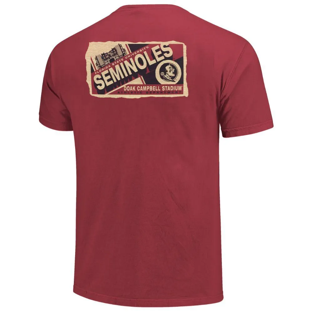 Fsu | Florida State Stadium Ticket Mascot Comfort Colors Tee Alumni Hall