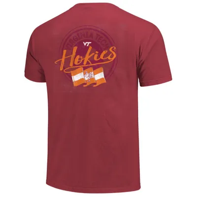 Hokies | Virginia Tech State Flag Circle Comfort Colors Tee Alumni Hall