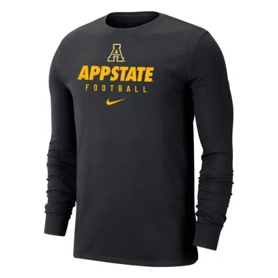 App | Appalachian State Nike Team Issued Long Sleeve Tee Alumni Hall