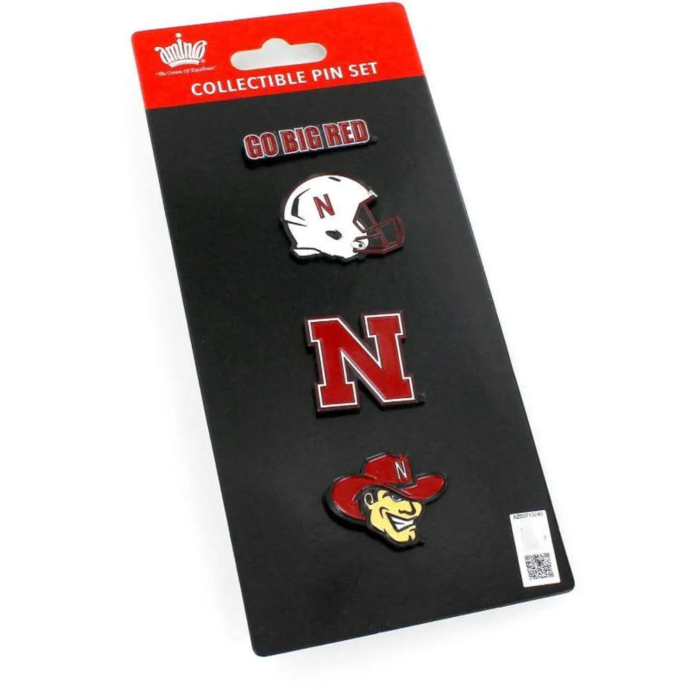  Huskers | Nebraska Lapel Pin Set 4- Pack | Alumni Hall