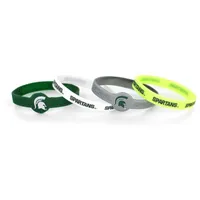  Spartans | Michigan State 4- Pack Silicone Bracelets | Alumni Hall