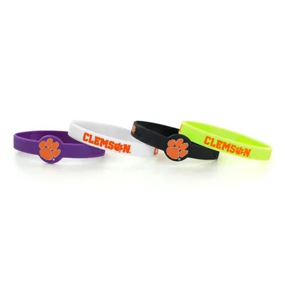  Clemson | Clemson 4- Pack Silicone Bracelets | Alumni Hall