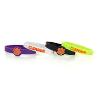  Clemson | Clemson 4- Pack Silicone Bracelets | Alumni Hall