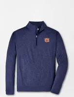 Aub | Auburn Peter Millar Men's Perth Stitch Stretch 1/4 Zip Pullover Alumni Hall