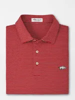 Razorbacks | Arkansas Peter Millar Marlin Stripe Performance Polo Alumni Hall