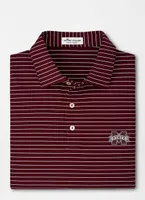 Bulldogs | Mississippi State Peter Millar Crafty Stripe Performance Polo Alumni Hall