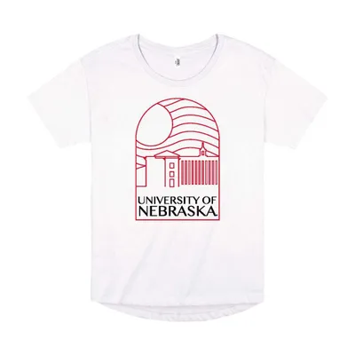 Huskers | Nebraska Uscape Hi- Lo Window Tee Alumni Hall