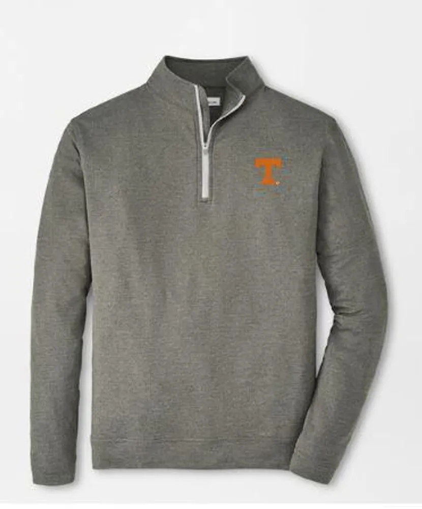 Tennessee Peter Millar Melange Performance 1/4 Zip Pullover