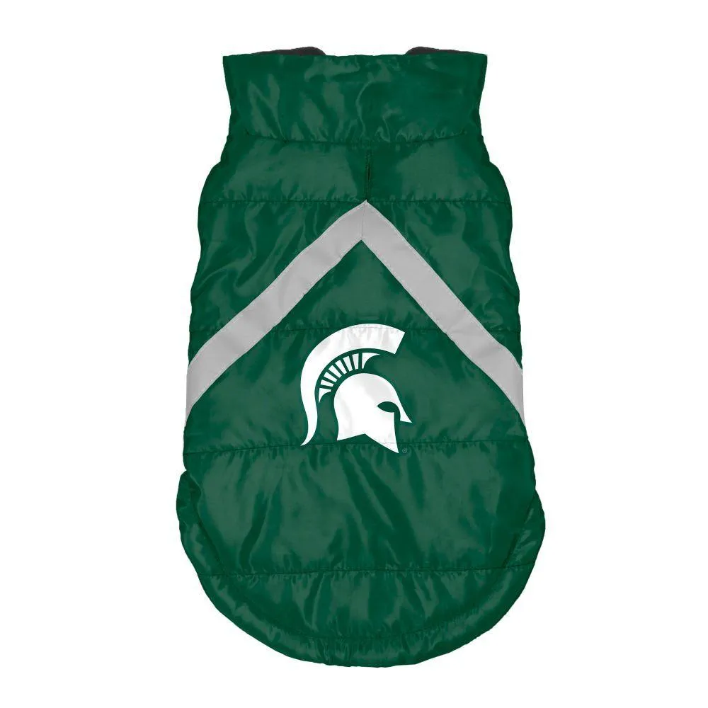 Spartans | Michigan State Pet Puffer Vest Alumni Hall