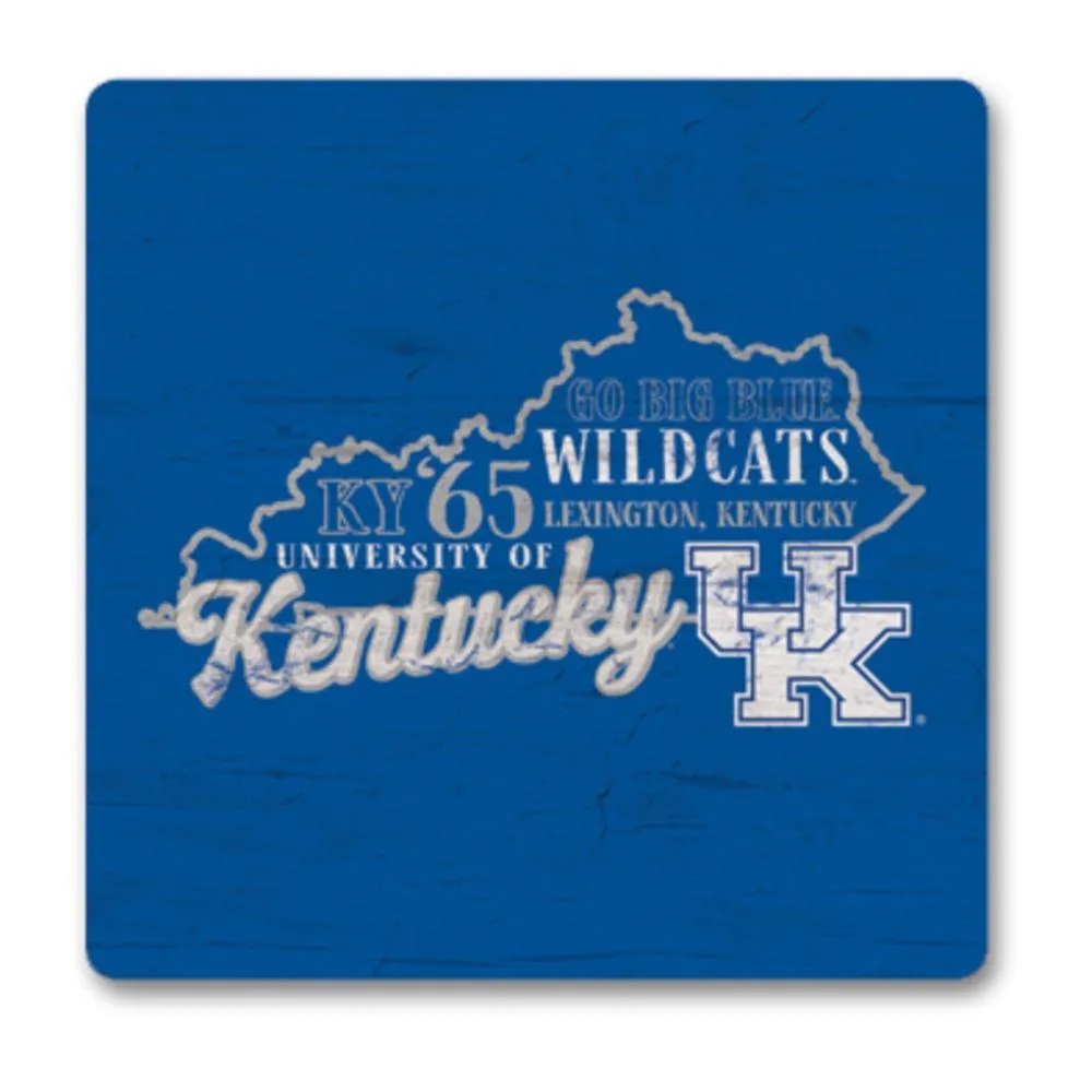  Cats | Kentucky 2.75  X 2.75  Wood Magnet | Alumni Hall