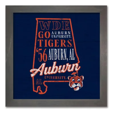  Aub | Auburn 7  X 7  Wood Plank Hanging Sign | Alumni Hall