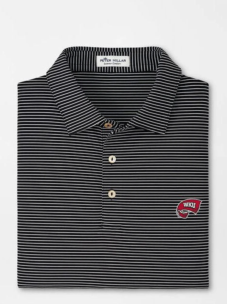 Western Kentucky Peter Millar Marlin Stripe Performance Polo