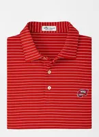 Wku | Western Kentucky Peter Millar Crafty Stripe Performance Polo Alumni Hall