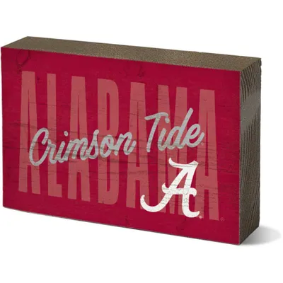  Bama | Alabama 3.5  X 5  Block Weathered Mechanic | Alumni Hall