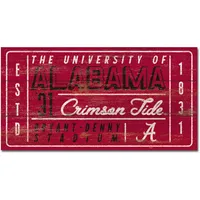  Bama | Alabama 11  X 20  Ticket Wood Plank Sign | Alumni Hall