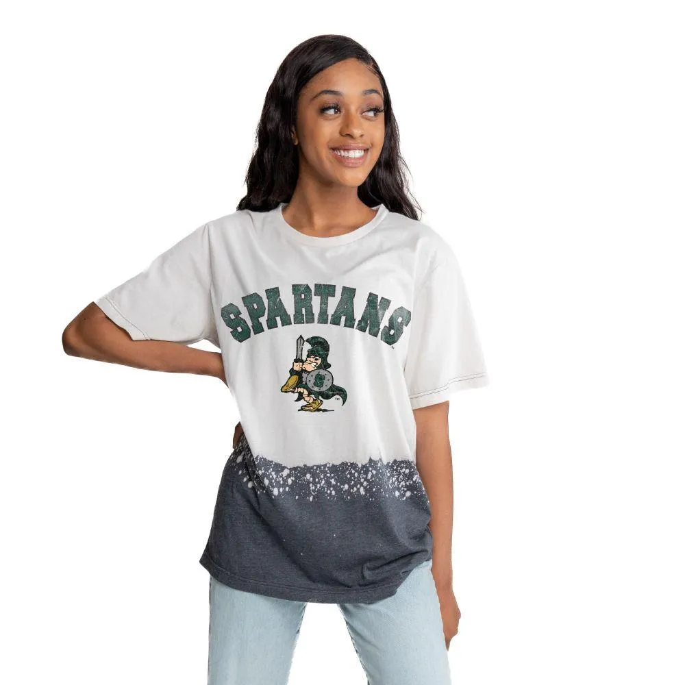 Spartans | Michigan State Gameday Couture Vault Clash Course Bleach Dyed Tee Alumni Hall