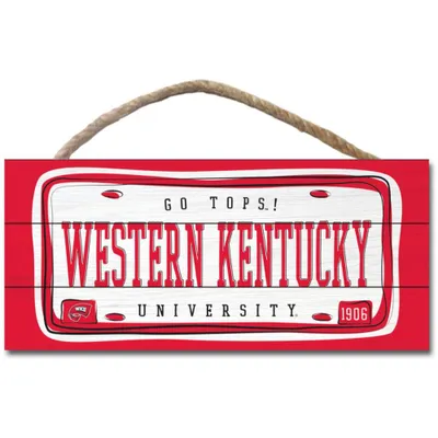 Wku | Wku X Wood Plank Hanging Sign | Alumni Hall