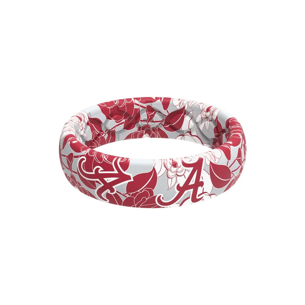 Bama | Alabama Thin Floral Groove Life Ring Alumni Hall