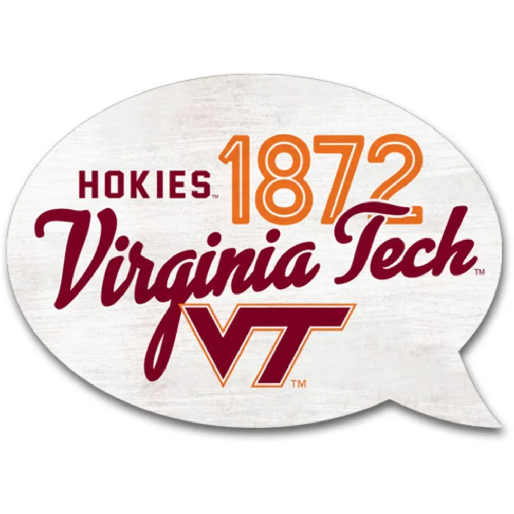  Hokies | Virginia Tech 3.5  X 2.5  Word Bubble Magnet | Alumni Hall