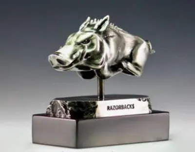  Razorbacks | Arkansas Icon Artworks Pewter Desktop Sculpture | Alumni Hall