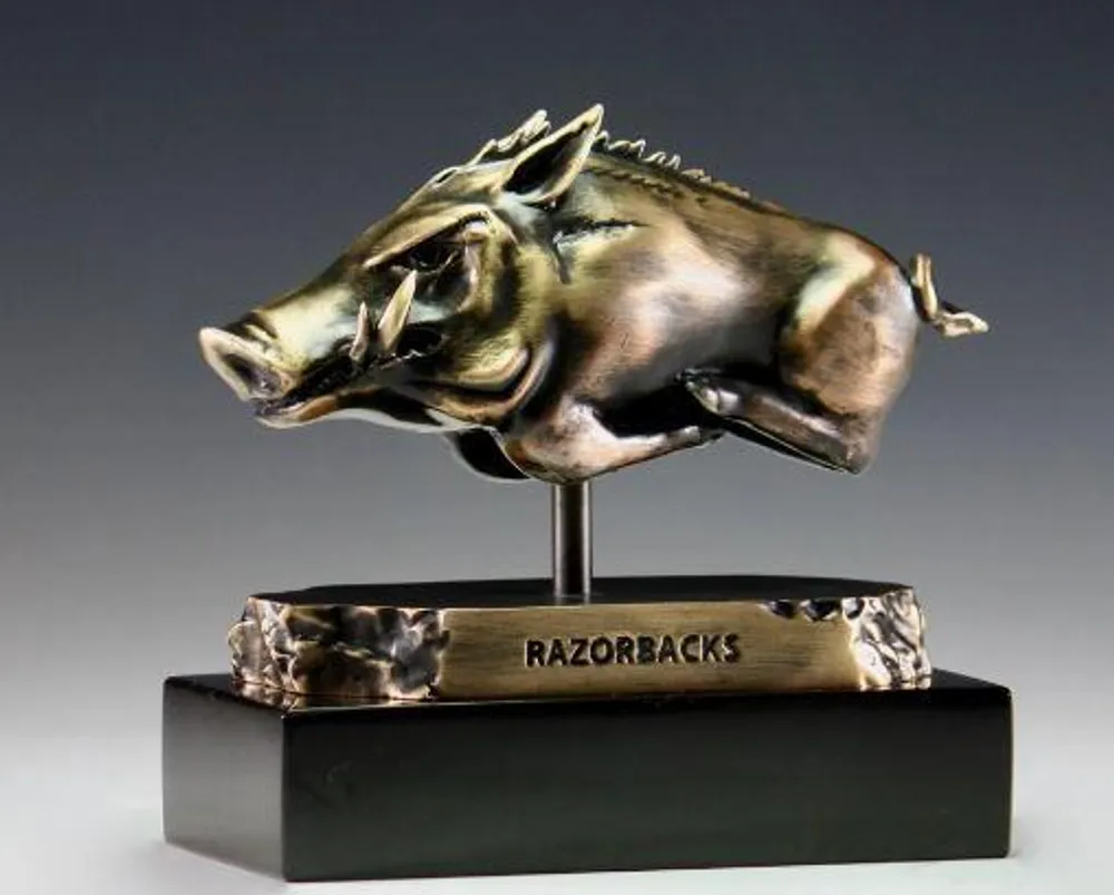  Razorbacks | Arkansas Icon Artworks Bronze Desktop Sculpture | Alumni Hall