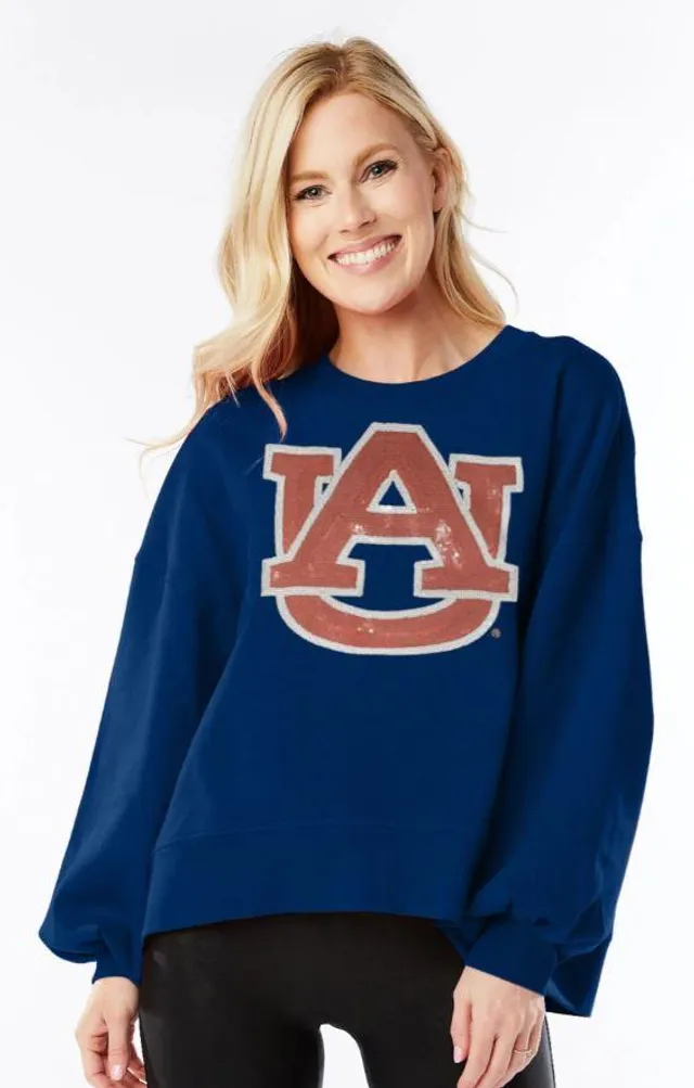 Alumni Hall Aub  Auburn Sequin Logo Button Front Baseball Jersey