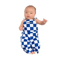 Cats | Blue And White Checkerboard Infant Game Bibs Alumni Hall