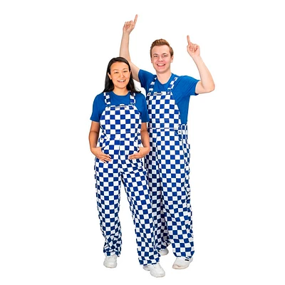 Royal And White Adult Game Bibs