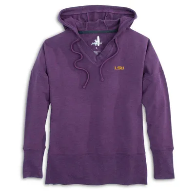 Lsu | Johnnie- O Women's Carrie V- Neck Hoodie Alumni Hall