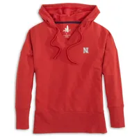 Huskers | Nebraska Johnnie- O Women's Carrie V- Neck Hoodie Alumni Hall