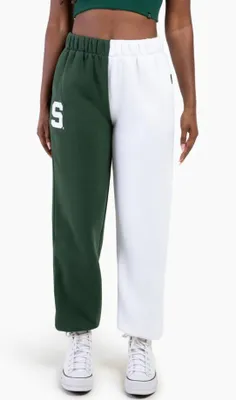 Spartans | Michigan State Hype And Vice Color Block Sweatpants Alumni Hall