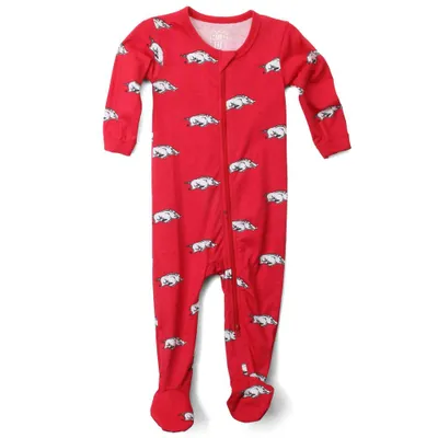 Razorbacks | Arkansas Infant Zip Pajamas Alumni Hall