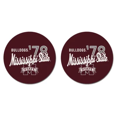  Bulldogs | Msu ' 78 2- Pack Car Coasters | Alumni Hall