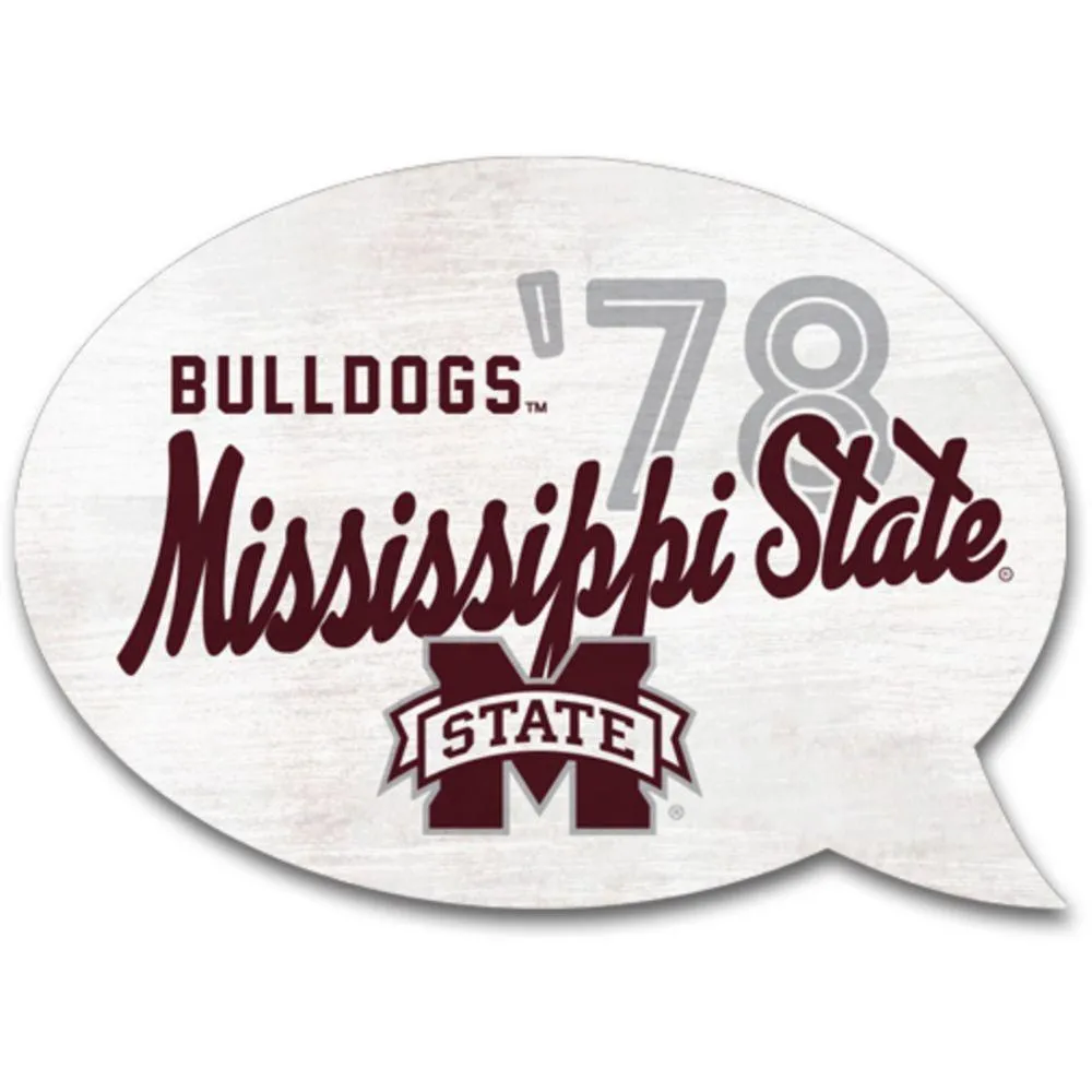  Bulldogs | Msu 3.5  X 2.5  Word Bubble Magnet | Alumni Hall