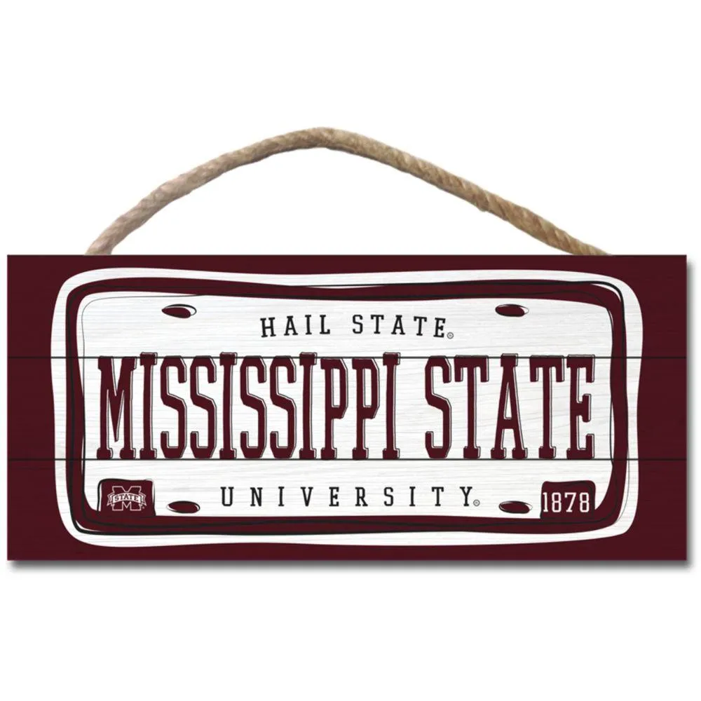 Bulldogs | Msu X Wood Plank Hanging Sign | Alumni Hall