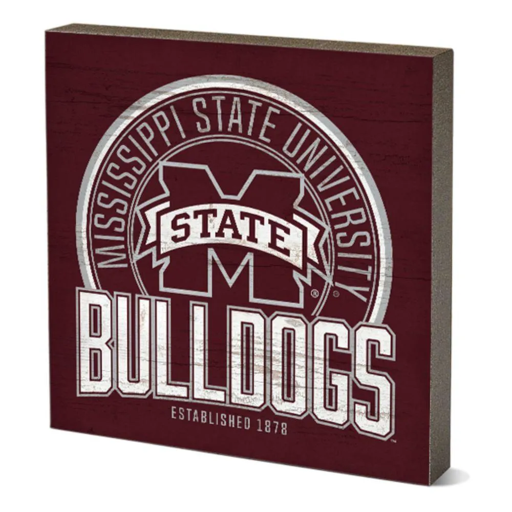  Bulldogs | Msu 5.5  X 5.5  Tabletop Square Heavy Favorites | Alumni Hall