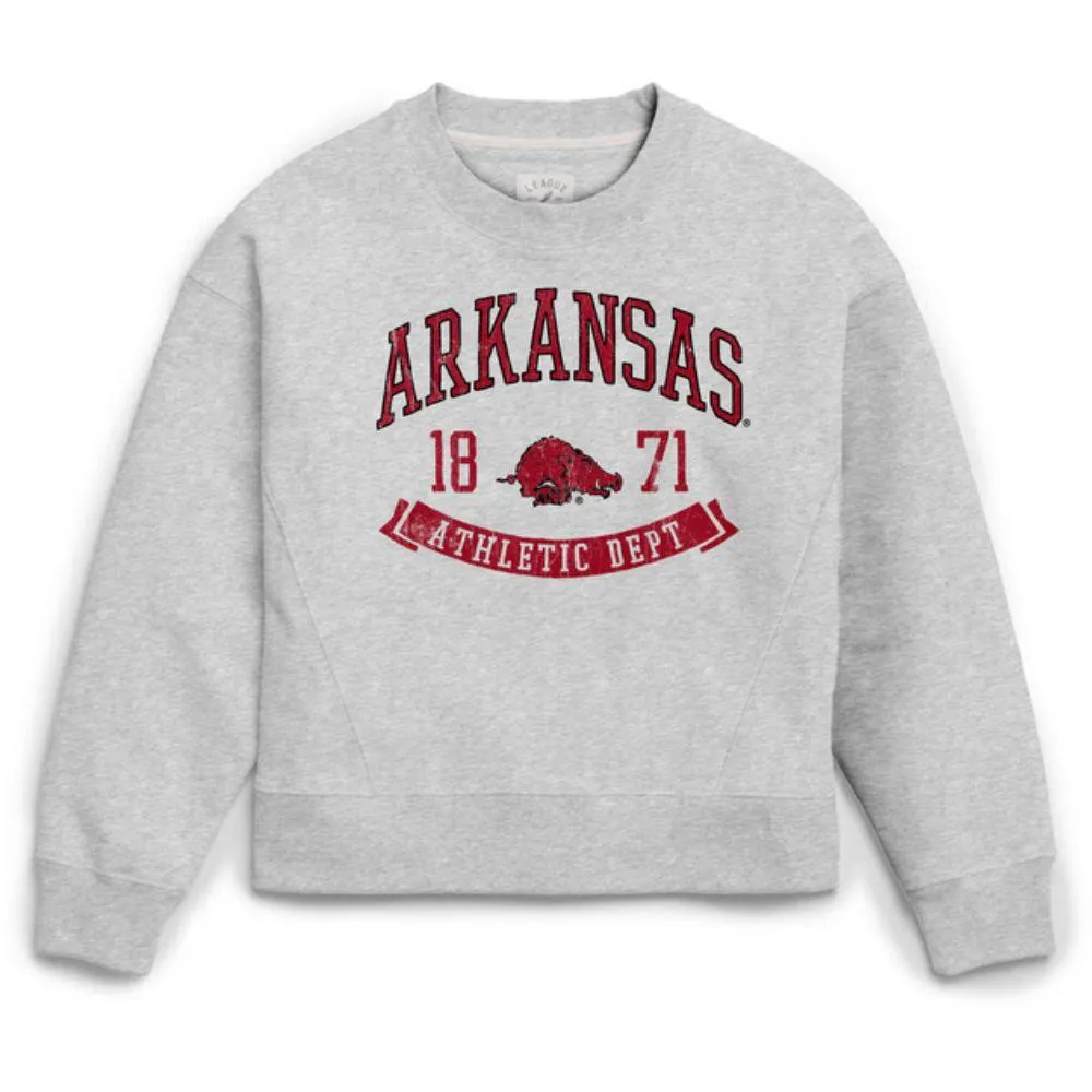 Razorbacks | Arkansas League Vault Arch Long Sleeve Crew Alumni Hall