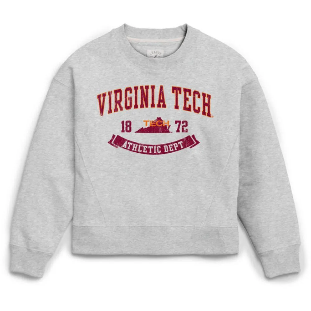 Hokies | Virginia Tech League Vault Arch Long Sleeve Crew Alumni Hall