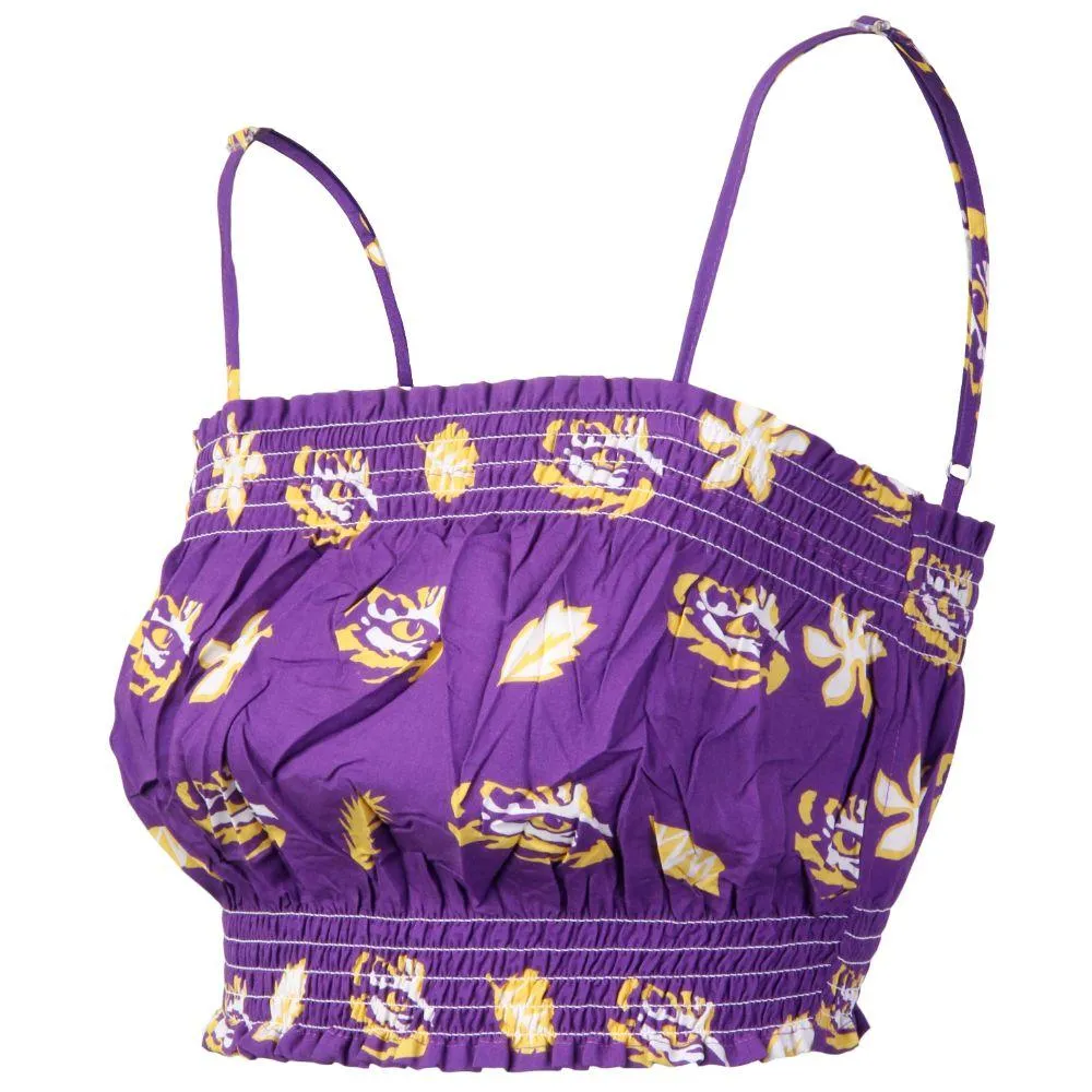 Lsu | Wes And Willy Women's Midriff Beach Halter Top Alumni Hall