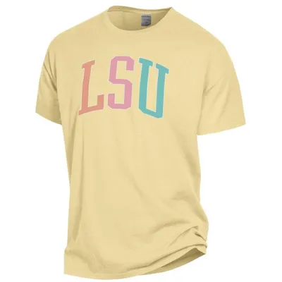 Lsu | Comfort Wash Colorful Arch Short Sleeve Tee Alumni Hall