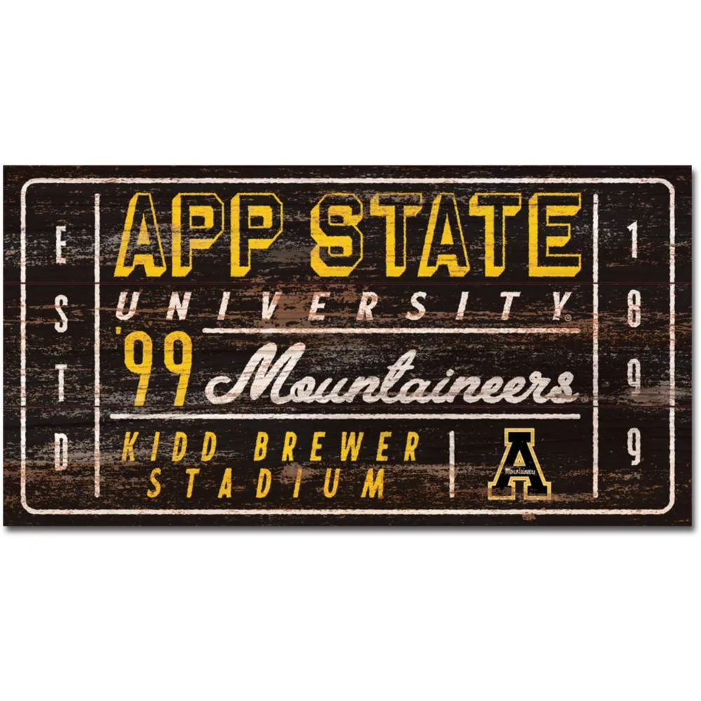  App | App State 11  X 20  Ticket Wood Plank Sign | Alumni Hall