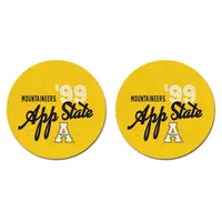  App | App State ' 99 2- Pack Car Coasters | Alumni Hall