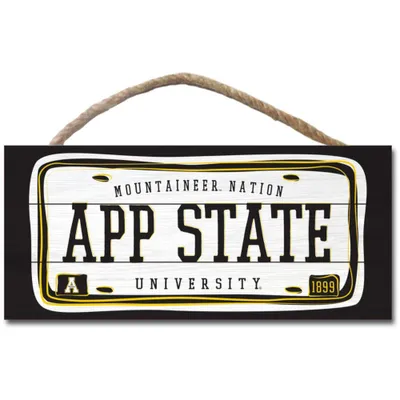 App | App State X Wood Plank Hanging Sign | Alumni Hall