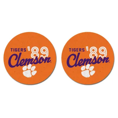  Clemson | Clemson ' 89 2- Pack Car Coasters | Alumni Hall