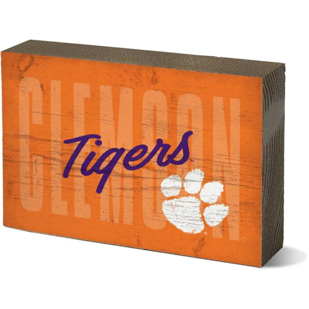  Clemson | Clemson 3.5  X 5  Block Weathered Mechanic | Alumni Hall