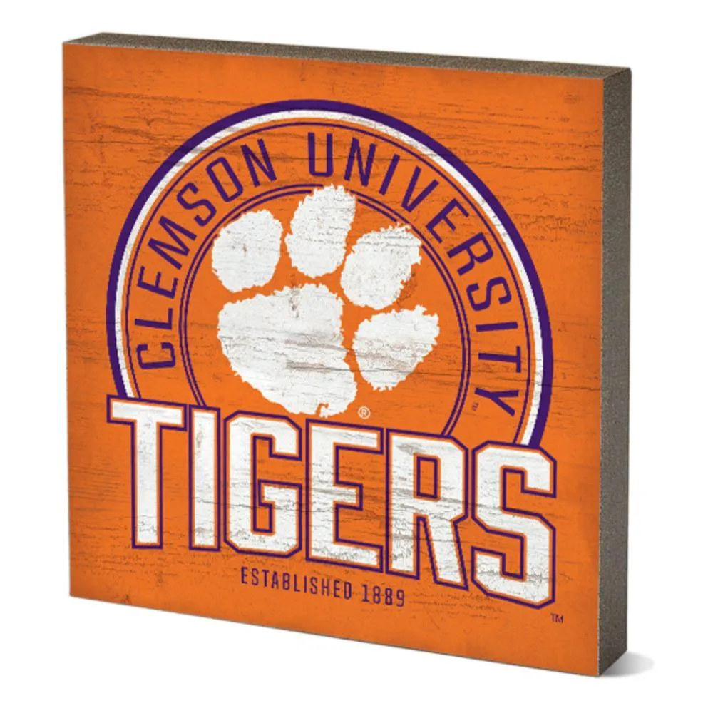  Clemson | Clemson 5.5  X 5.5  Tabletop Square Heavy Favorites | Alumni Hall