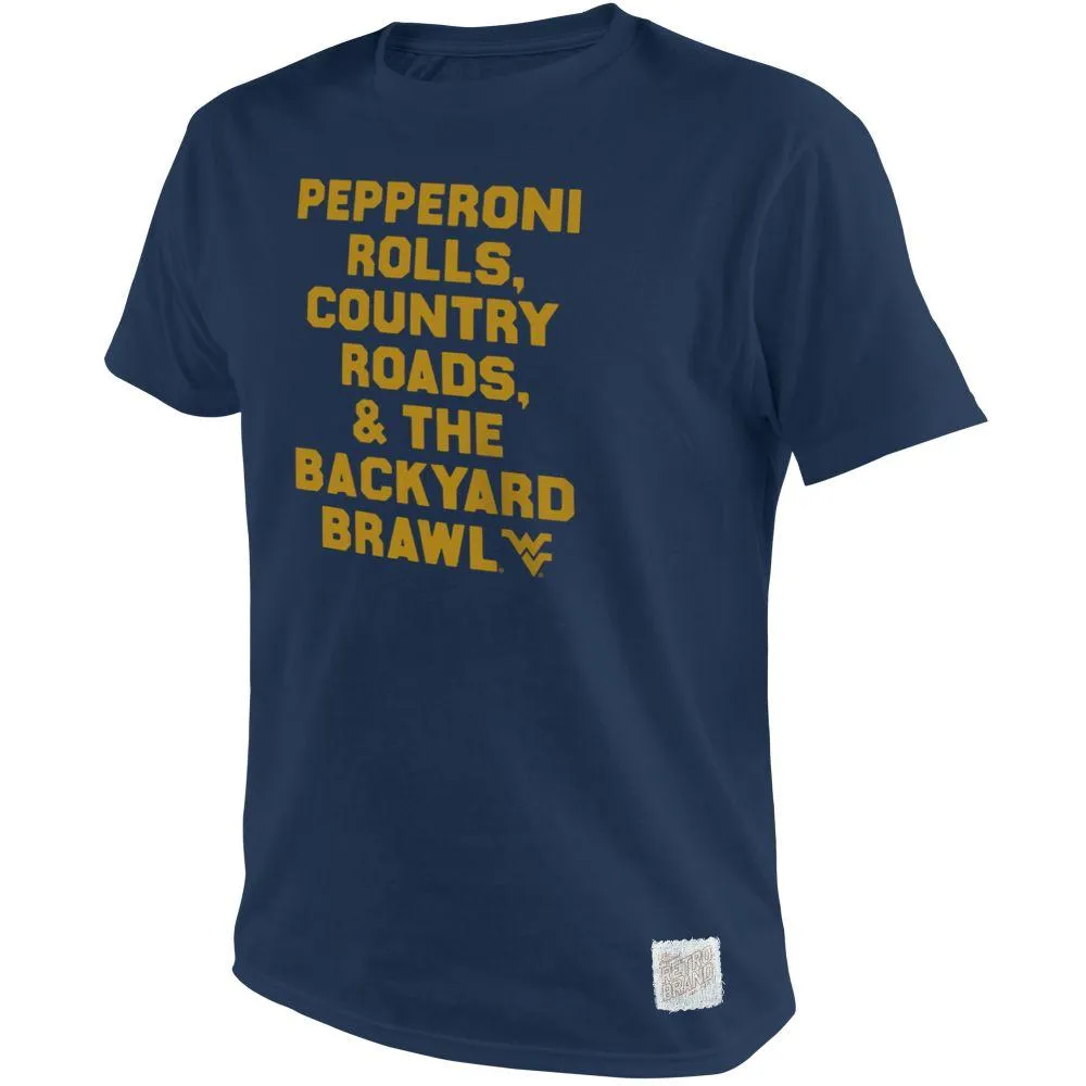 Wvu | West Virginia 2022 Backyard Brawl Retro Brand Tee Alumni Hall