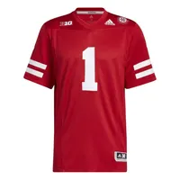 Huskers | Nebraska Adidas Premier Home Football Jersey Alumni Hall