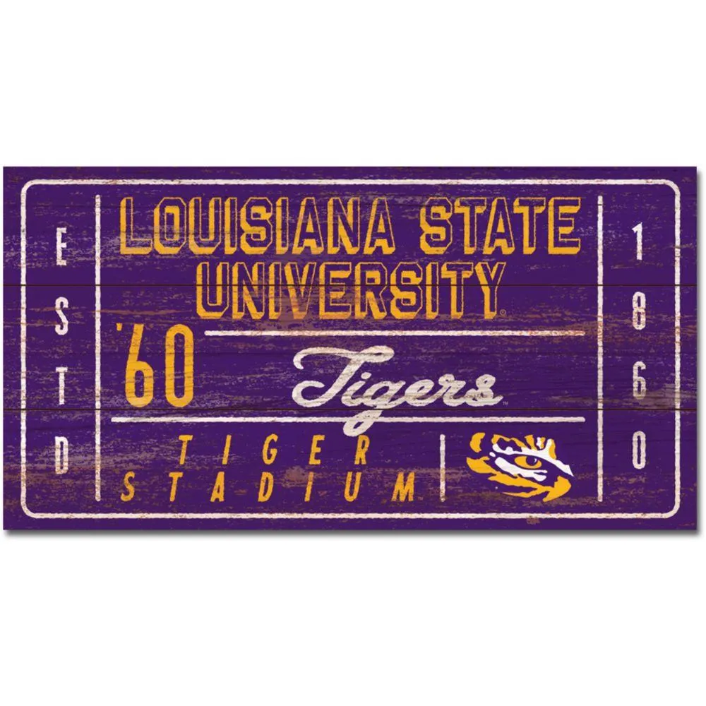  Lsu | Lsu 11  X 20  Ticket Wood Plank Sign | Alumni Hall